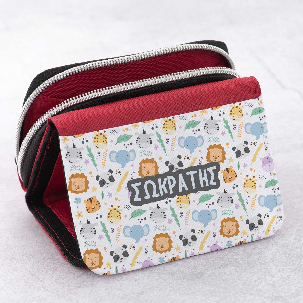 Boy Animals Pattern - Kid's Jean Wallet - GOTShirts