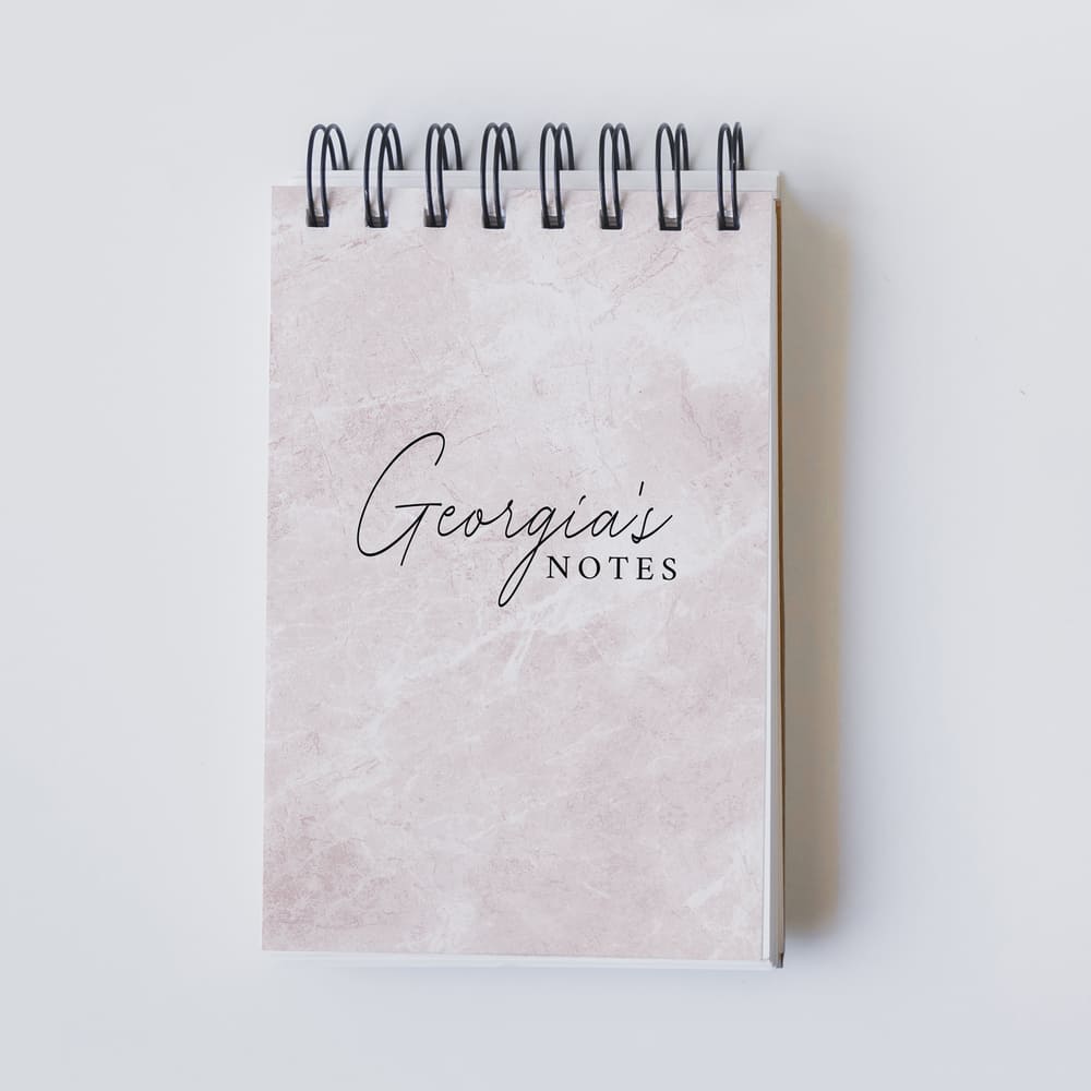 Pink Marble - Notebook A6 - GOTShirts