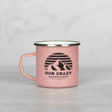 Our Crazy Adventures - Colored Enamel Stainless Steel Mug - GOTShirts