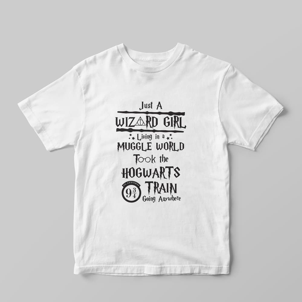 Just A Wizard Girl T-Shirt - GOTShirts