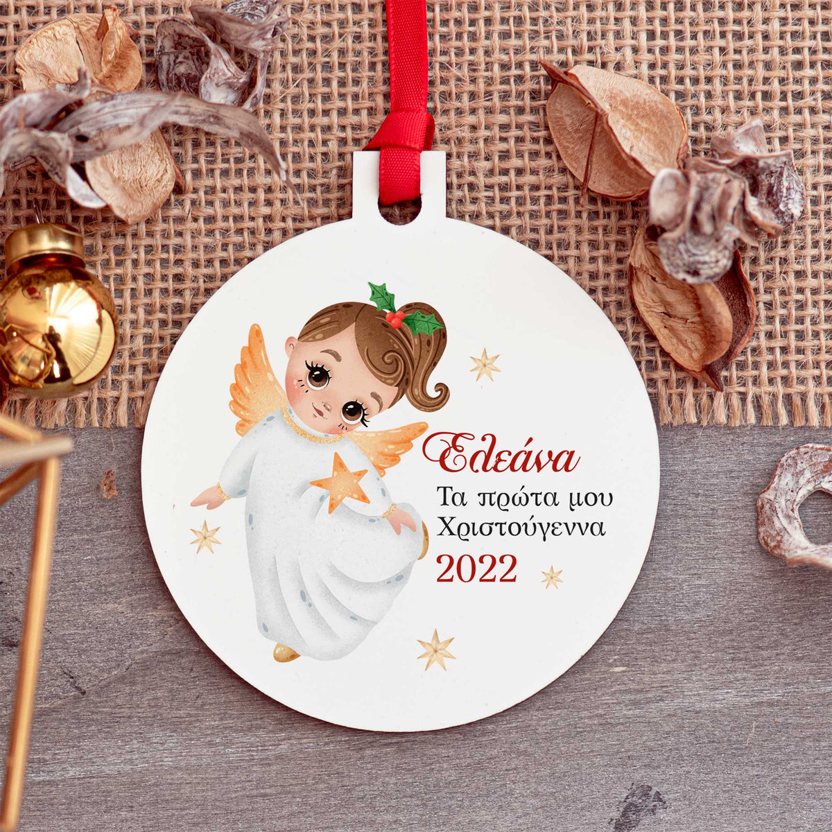 Angel Girl - Wooden Ornament - GOTShirts