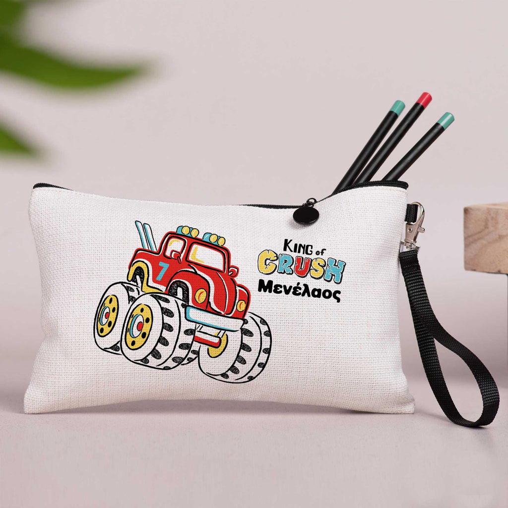 Car - Linen Pencil Case