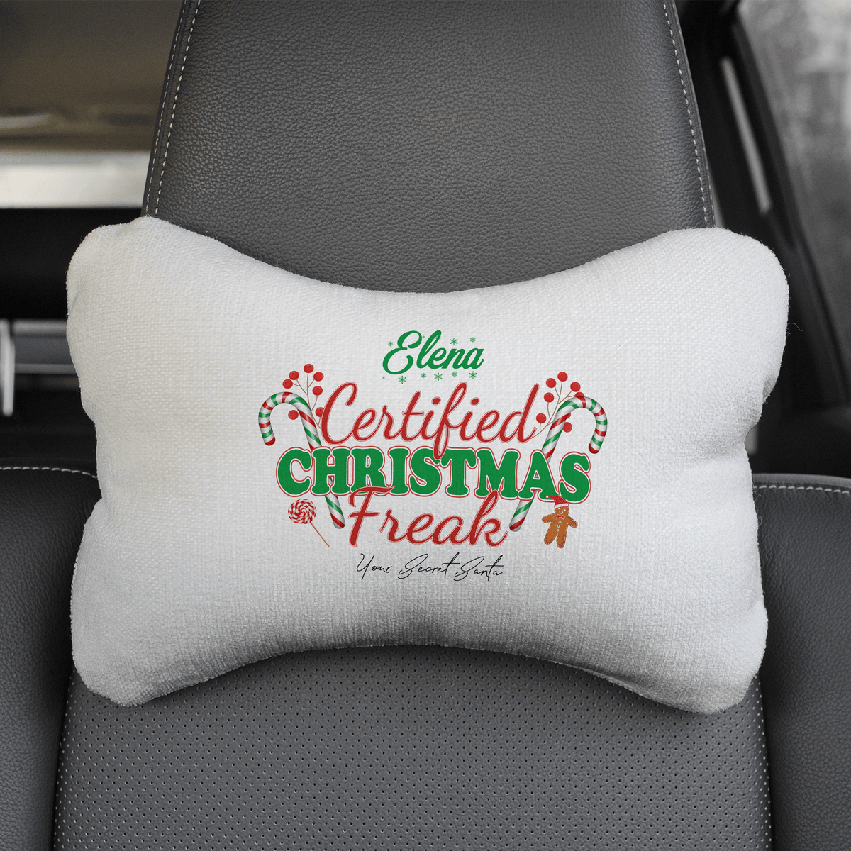 Certified Christmas Freak - Car Pillow - GOTShirts
