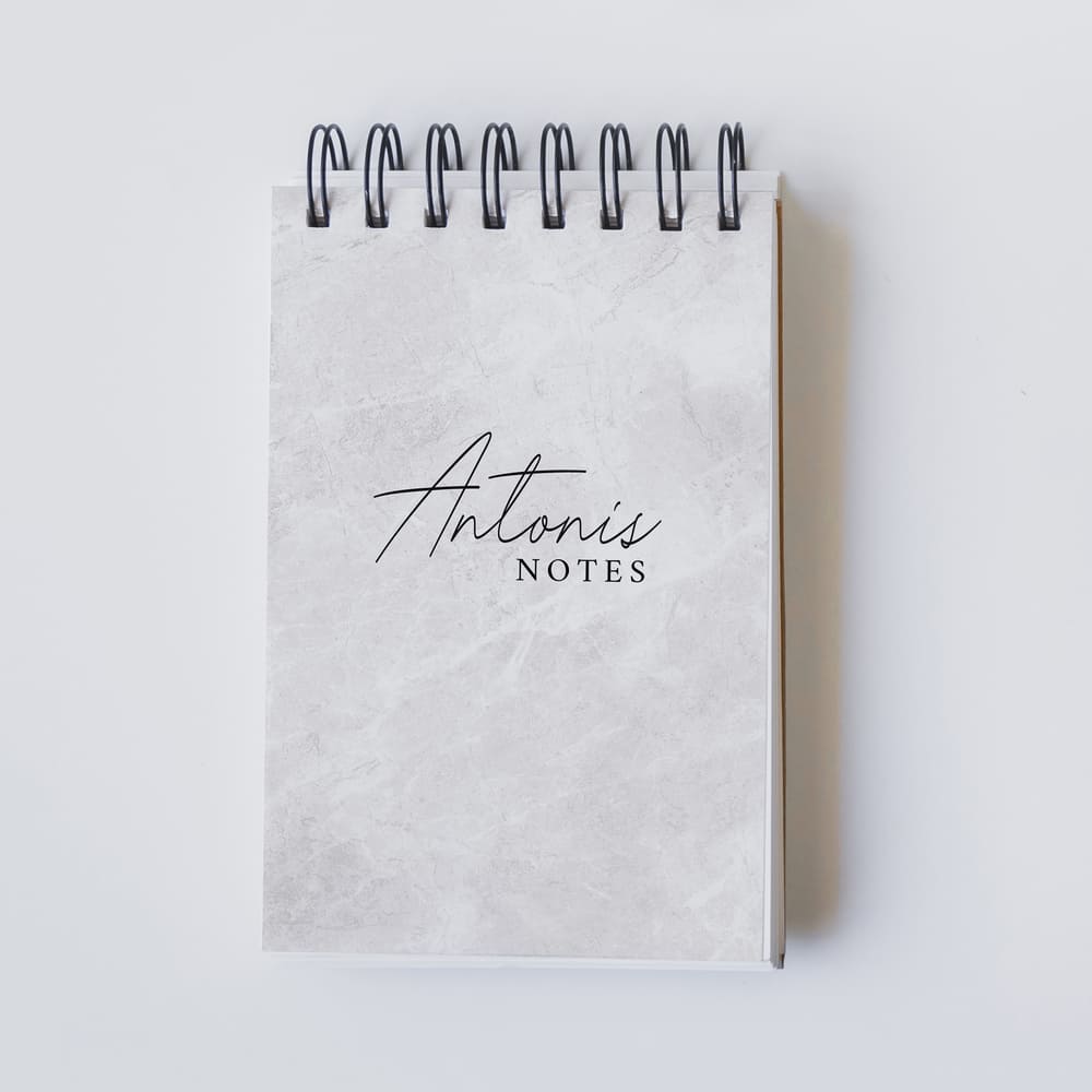 Gray Marble - Notebook A6 - GOTShirts