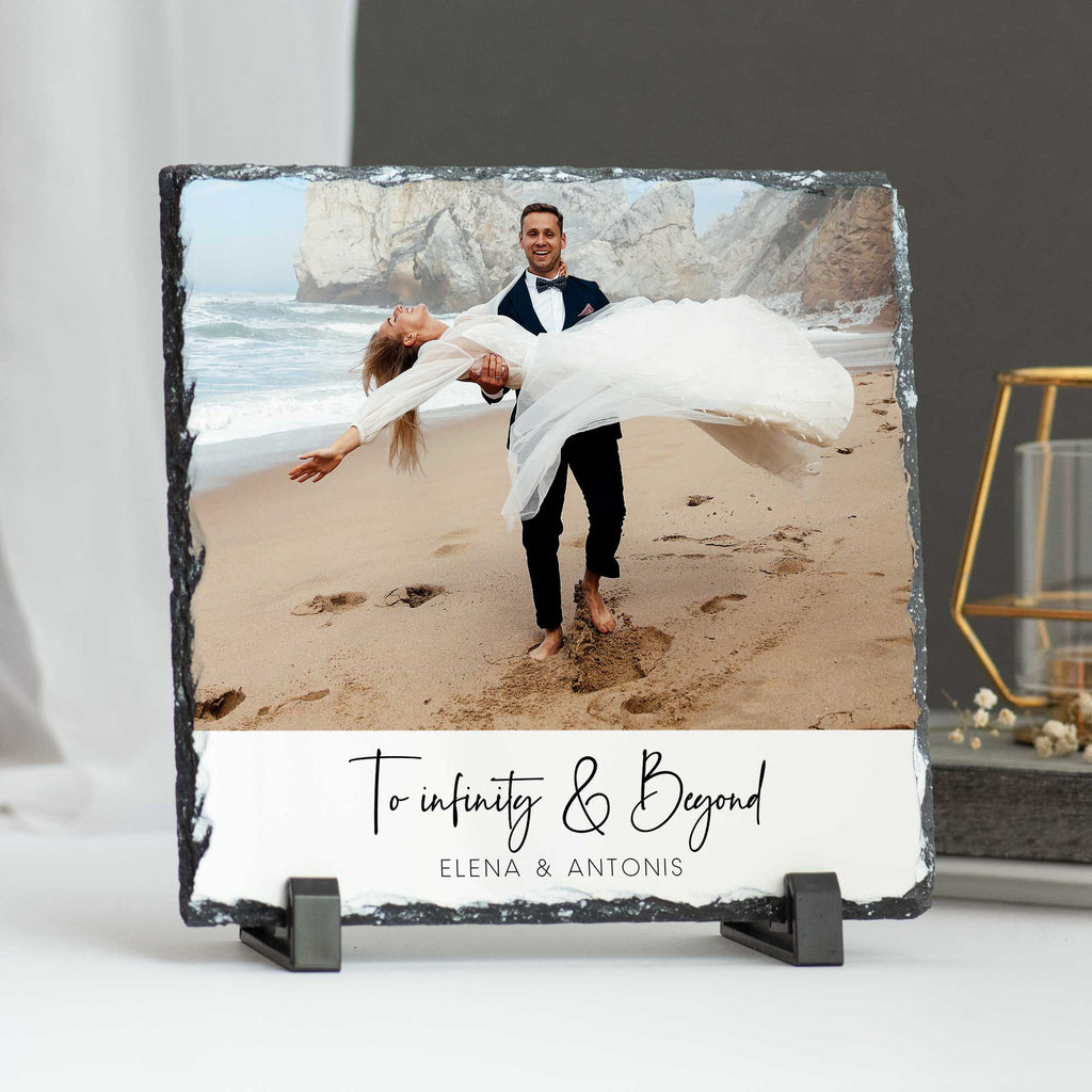 To Infinity & Beyond - Rock Photo Slate Square