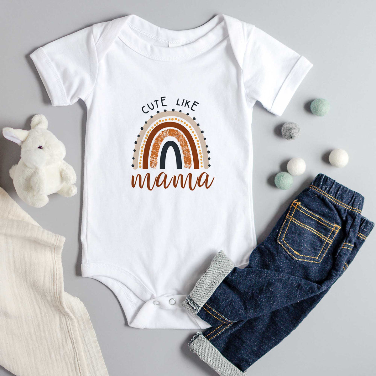 Cute Like Mama - Baby Onesie - GOTShirts