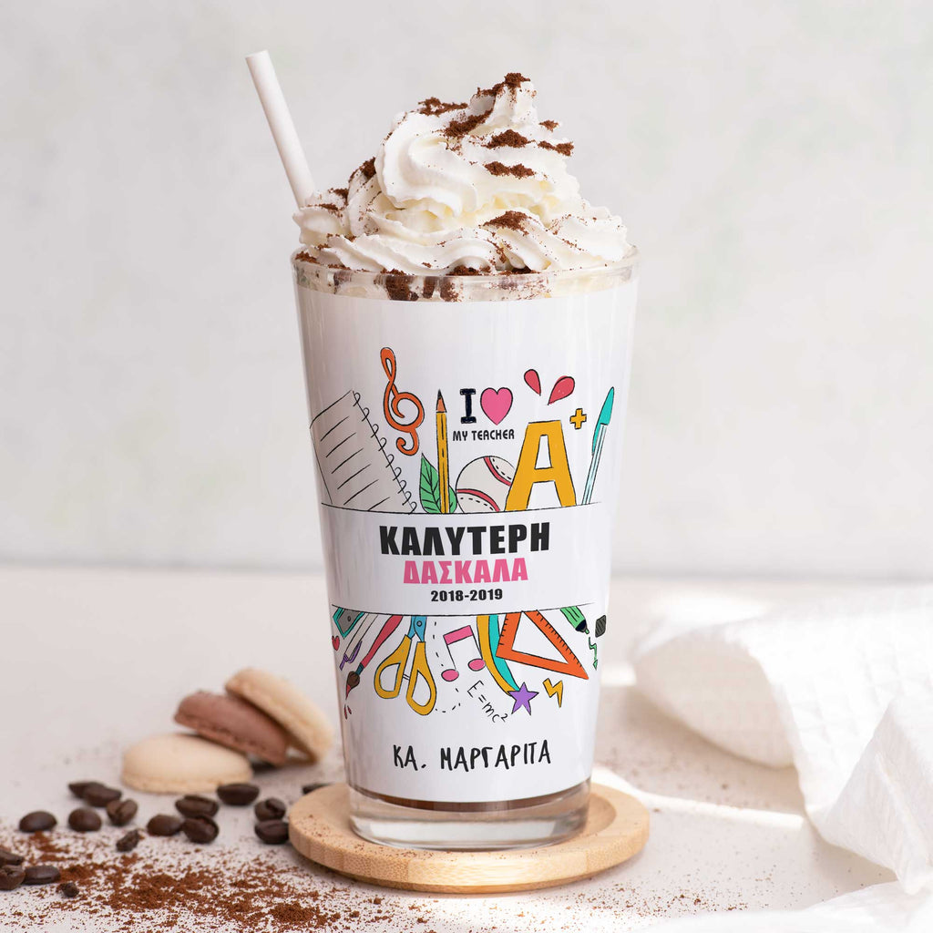 Best Teacher - Glass Latte Mug