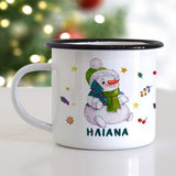 Snowman - Christmas S/Steel Enamel Mug - GOTShirts