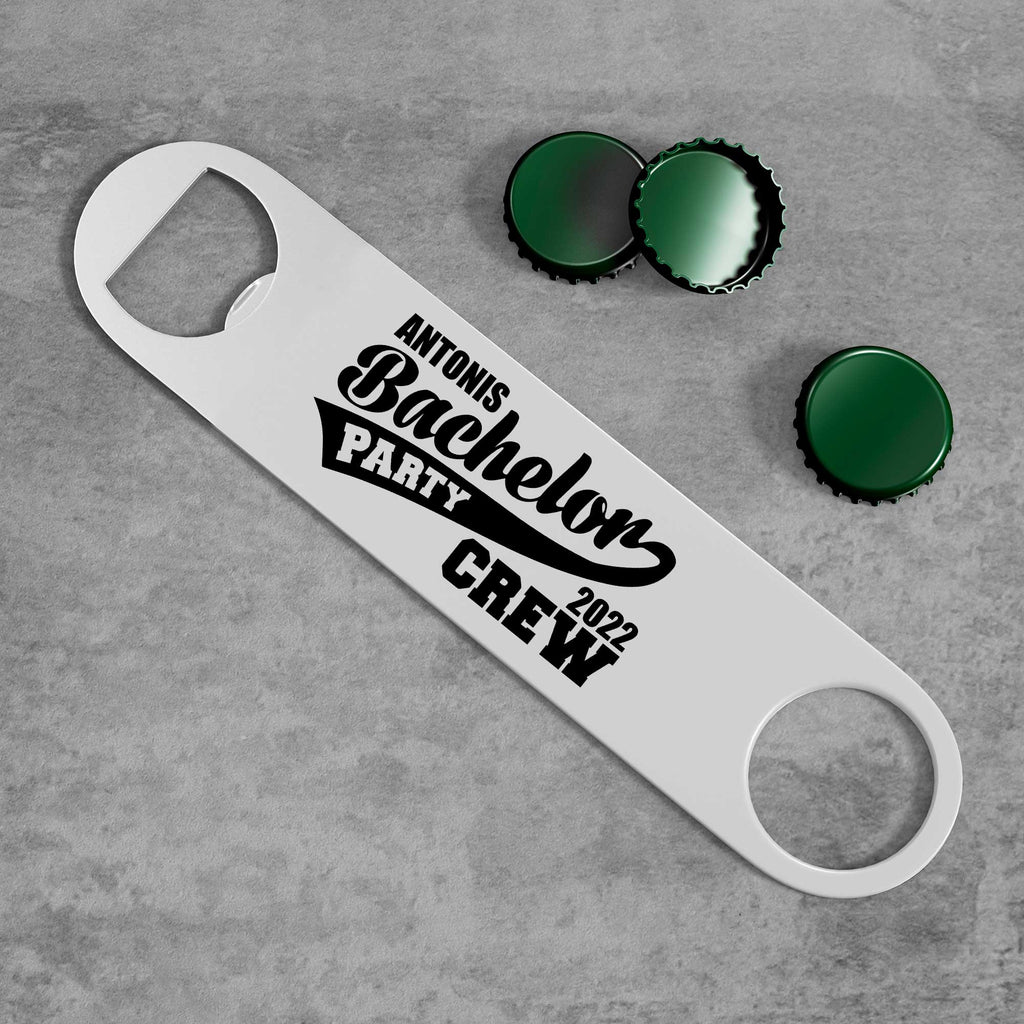 Bachelor Party Crew - Stainless Steel Bottle Opener - GOTShirts