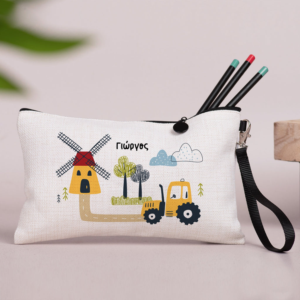 Little Farmer - Linen Pencil Case