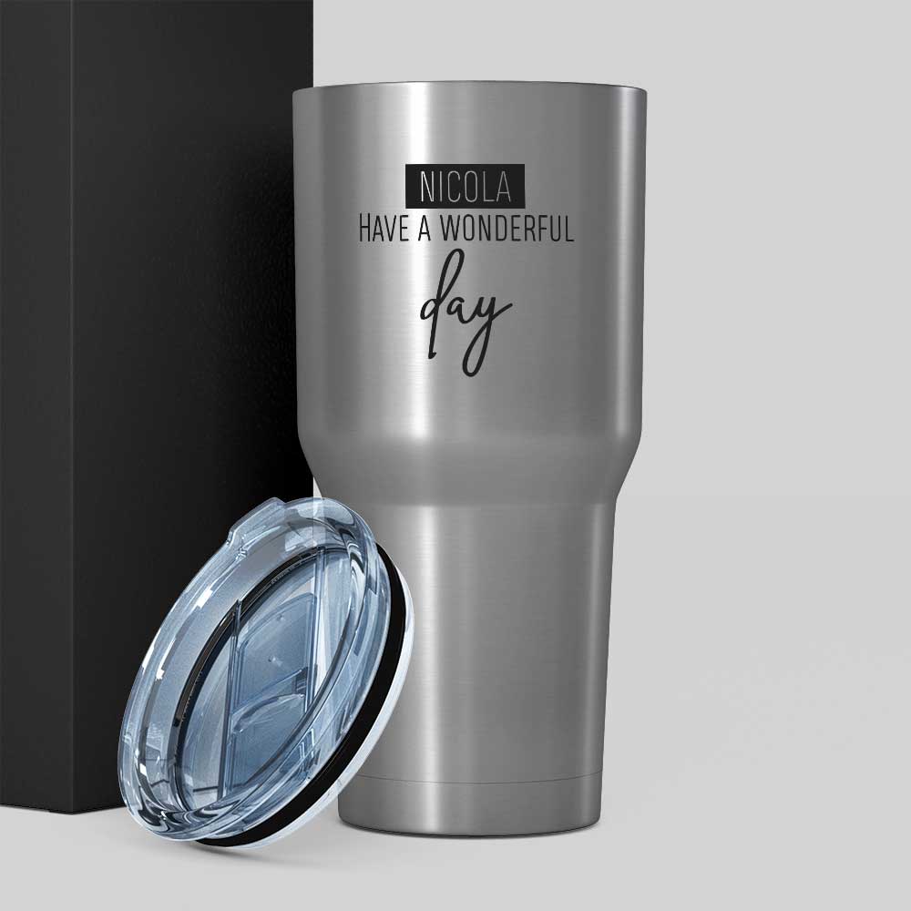 Wonderful Day - GIGA Stainless Steel Thermos 880ml - GOTShirts