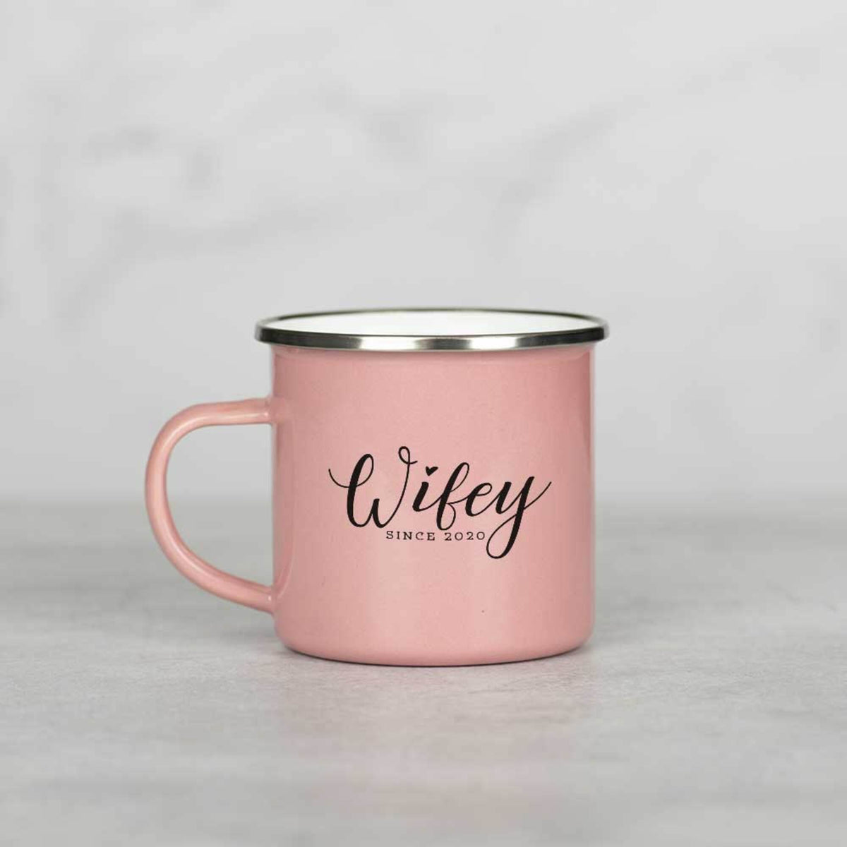 Wifey - Colored Enamel Stainless Steel Mug - GOTShirts