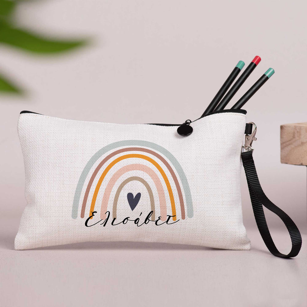 Rainbow - Linen Pencil Case