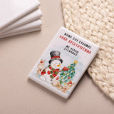 Snowman & Bunnies - Ceramic Magnet - GOTShirts