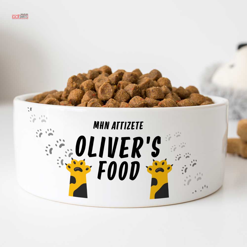 Cat Paw - Pet Ceramic Bowl - GOTShirts