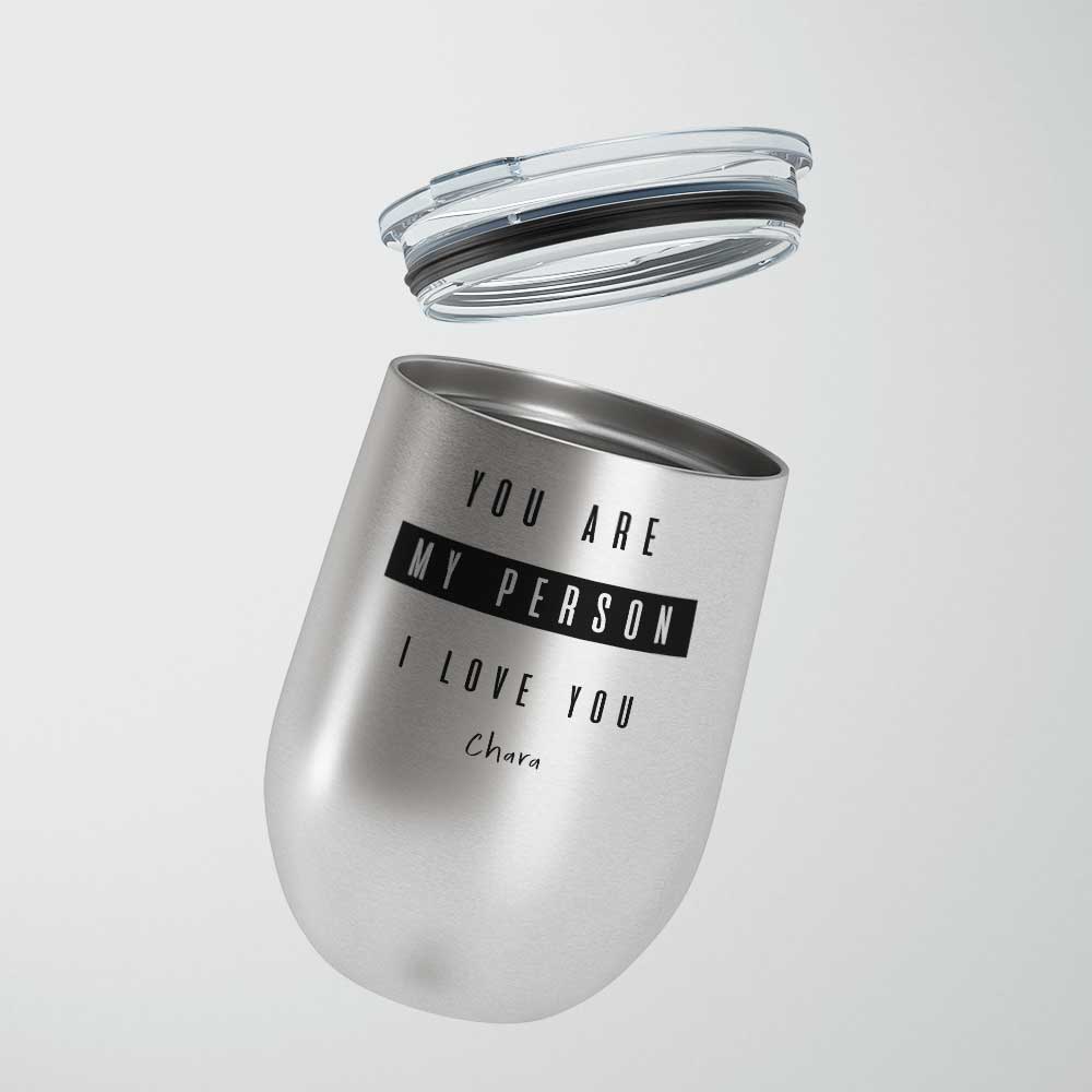 You Are My Person - Stainless Steel Silver Mug - GOTShirts