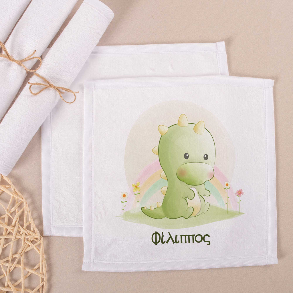 Cute Dinosaur - Personalized Hand Towel - GOTShirts