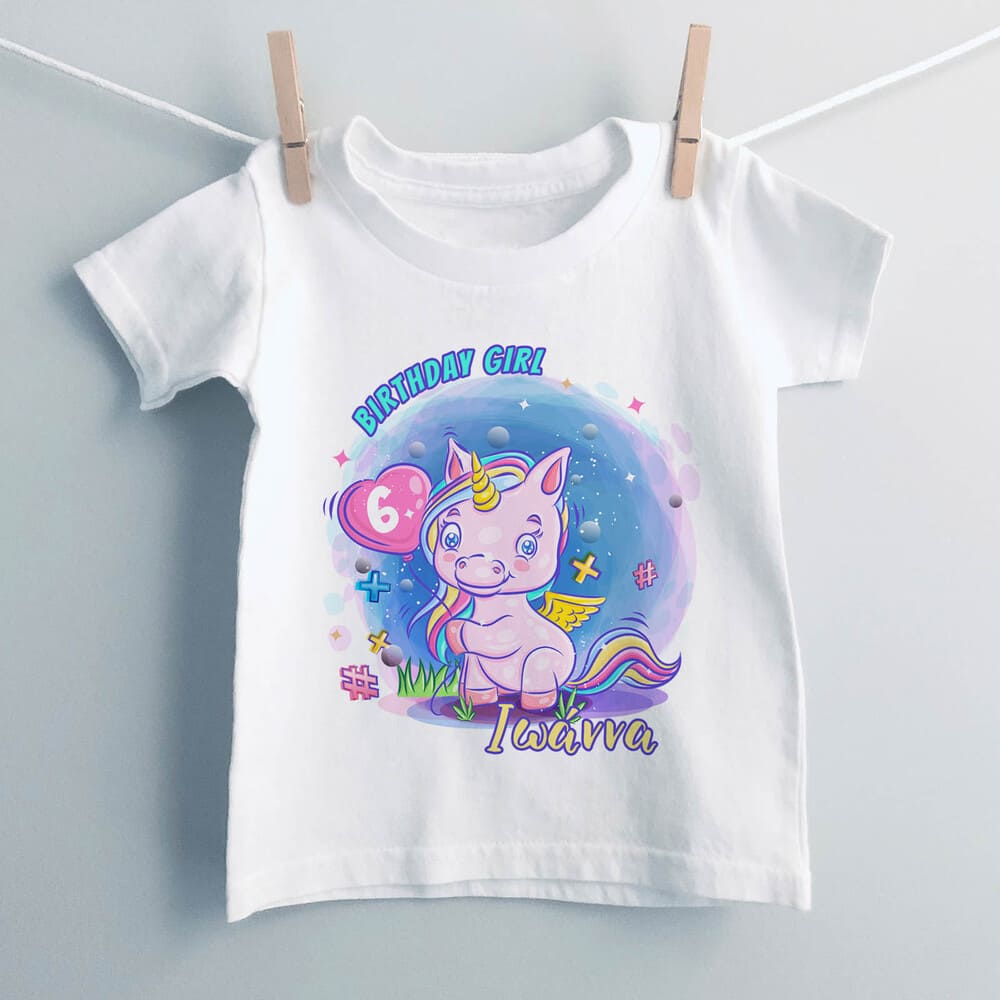 Birthday Girl Unicorn T-Shirt