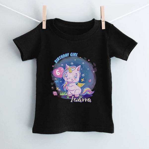 Birthday Girl Unicorn T-Shirt - GOTShirts