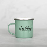 Hubby - Colored Enamel Stainless Steel Mug - GOTShirts