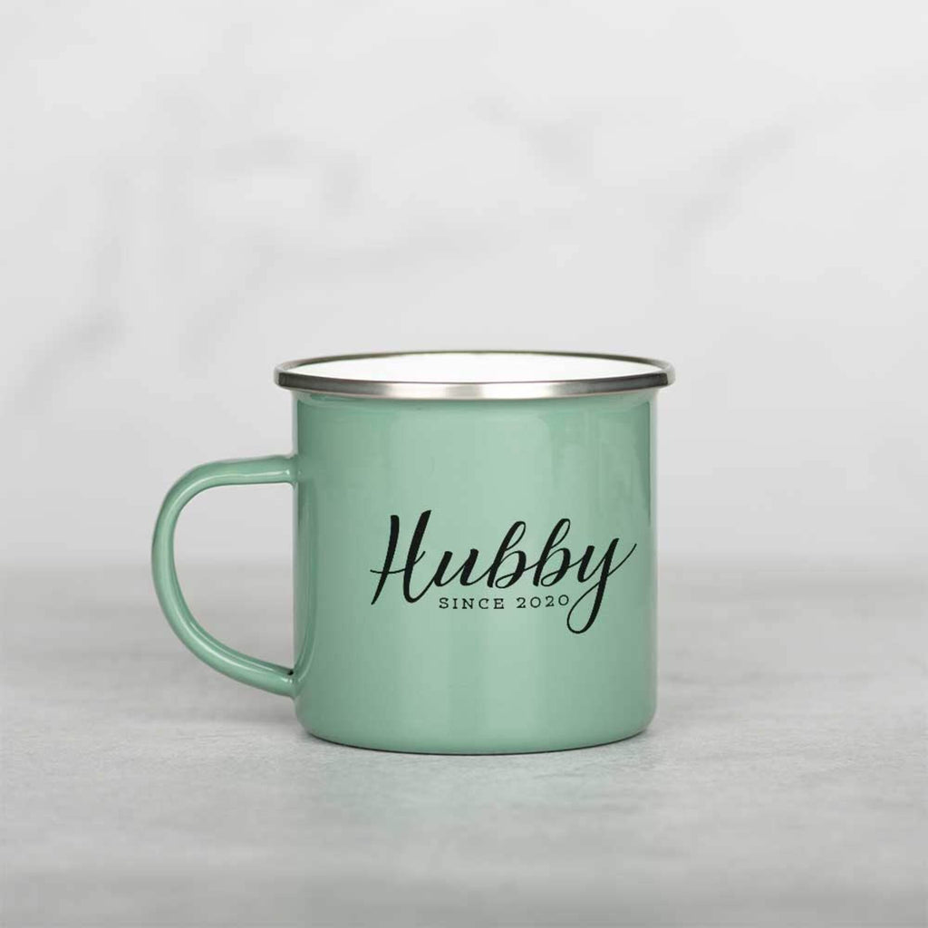 Hubby - Colored Enamel Stainless Steel Mug - GOTShirts