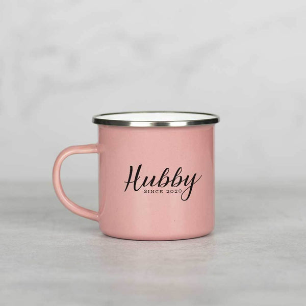 Hubby - Colored Enamel Stainless Steel Mug - GOTShirts