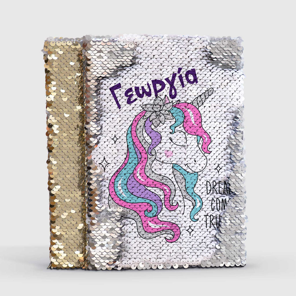 Sparkly Unicorn - Sequin Notebook - GOTShirts