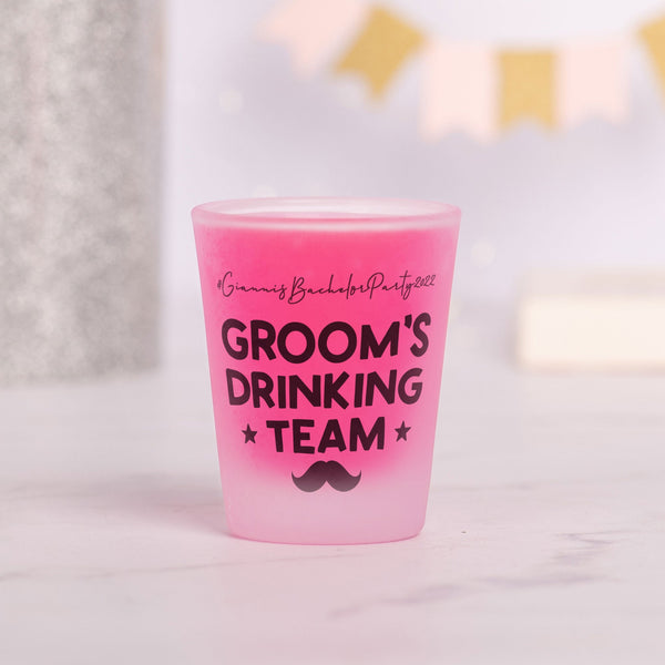 Groom's Drinking Team - Frosted Shot Glass - GOTShirts