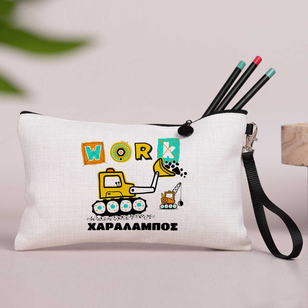 Tractor - Linen Pencil Case - GOTShirts