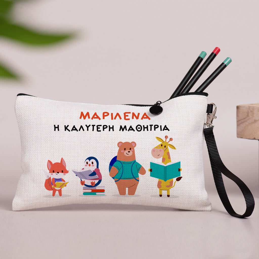 Best Student - Linen Pencil Case