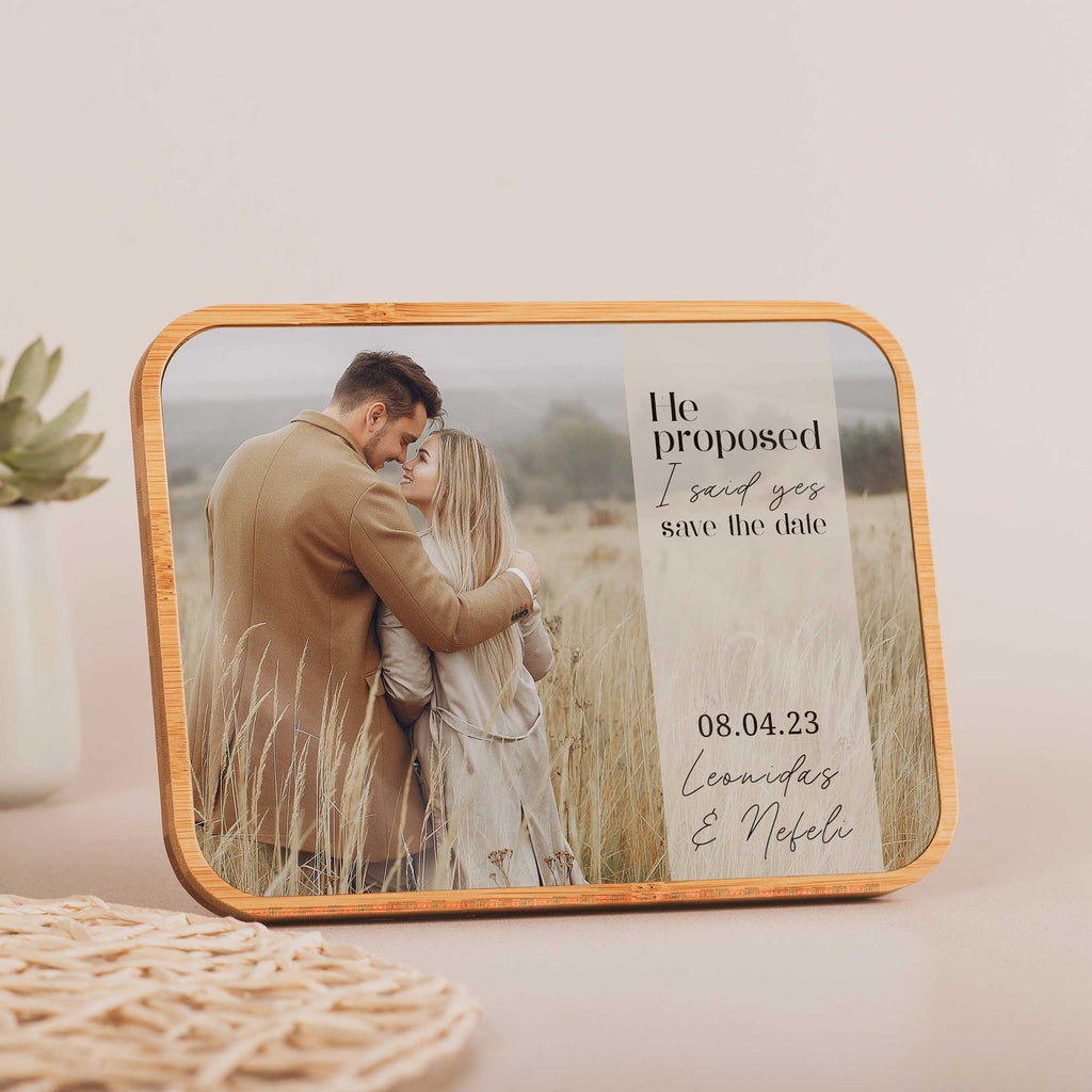 Save The Date - Bamboo Frame - GOTShirts