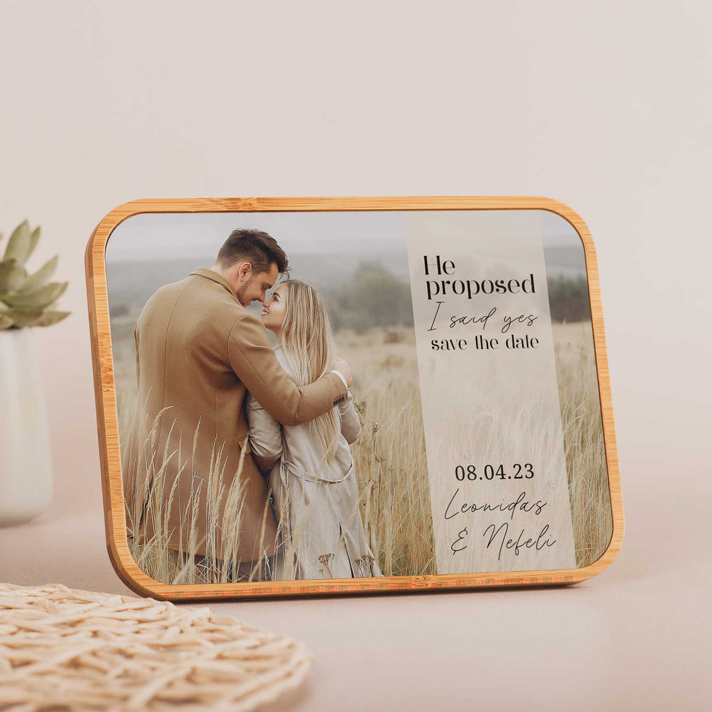 Save The Date - Bamboo Frame