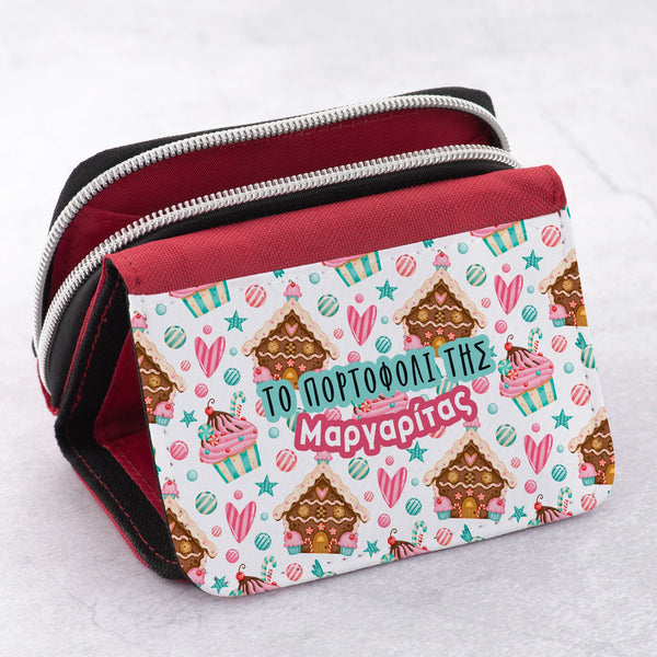 Christmas Cakes Pattern - Kid's Jean Wallet - GOTShirts