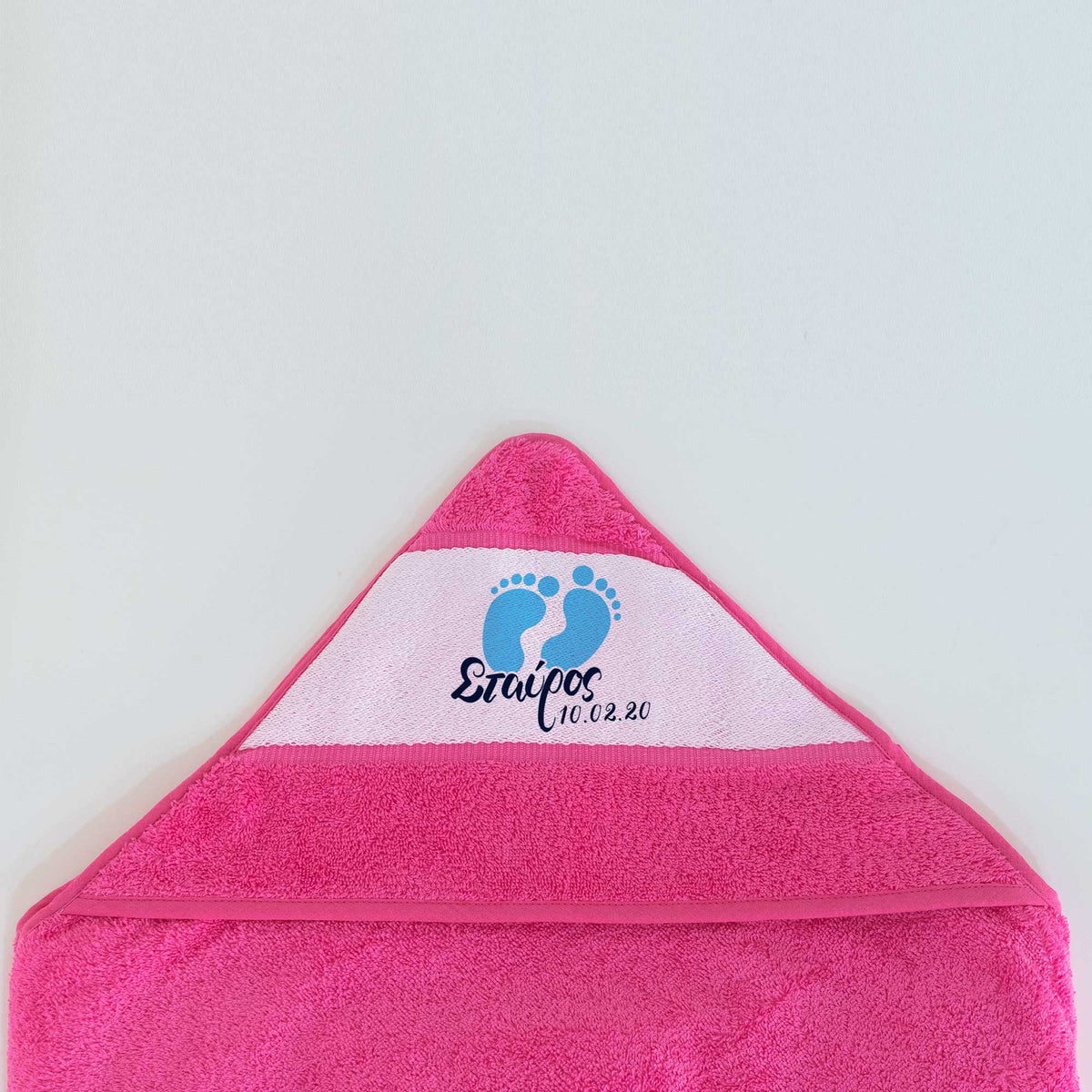 Blue Footprints - Baby Towel - GOTShirts