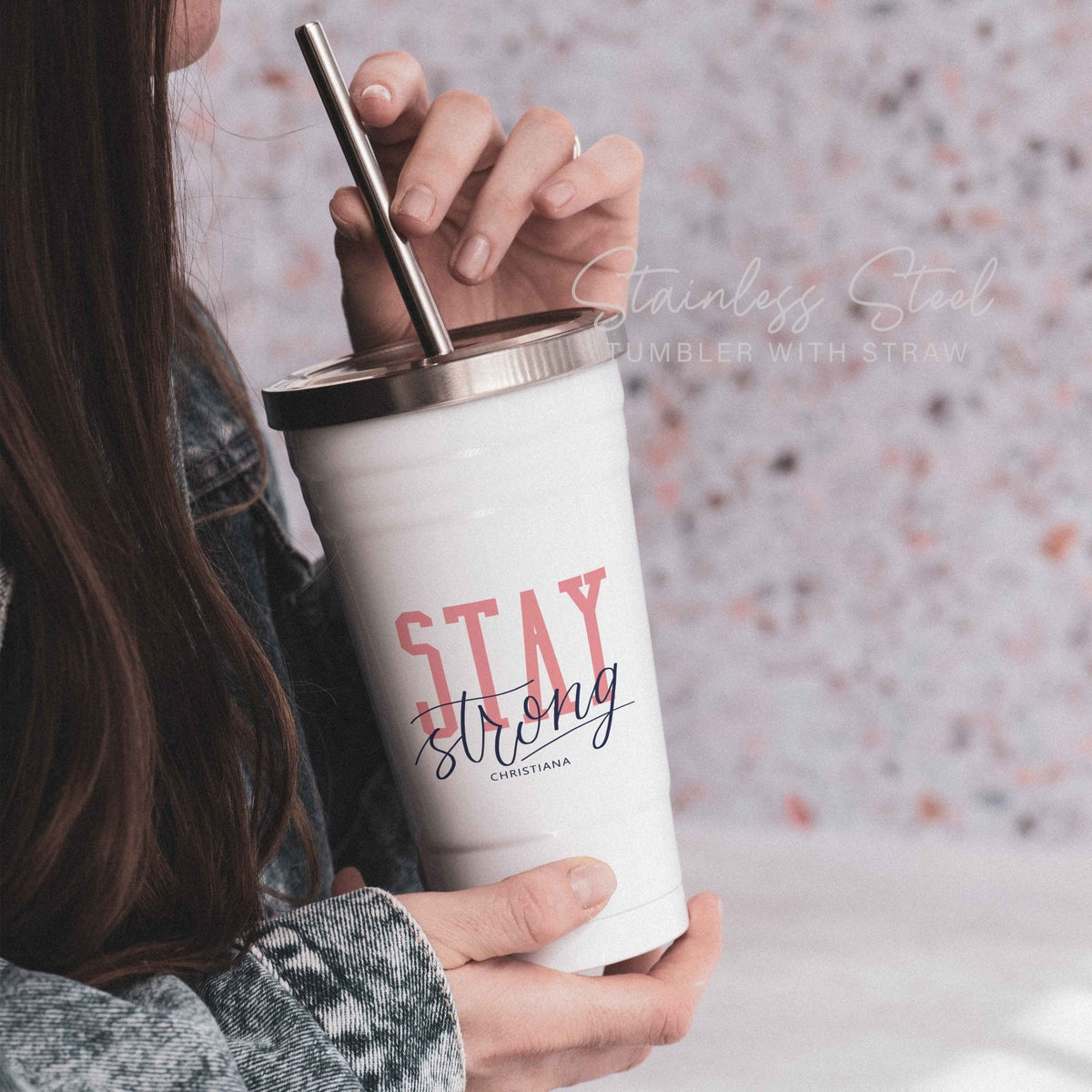 Stainless Steel Tumbler With Straw - GOTShirts